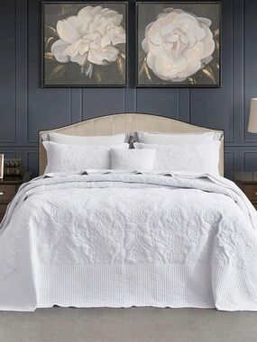 Oversized Bedspread Coverlet Set King Size - Lightweight Bedding Cover